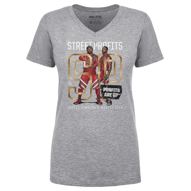 Street Profits Women's V-Neck T-Shirt | 500 LEVEL