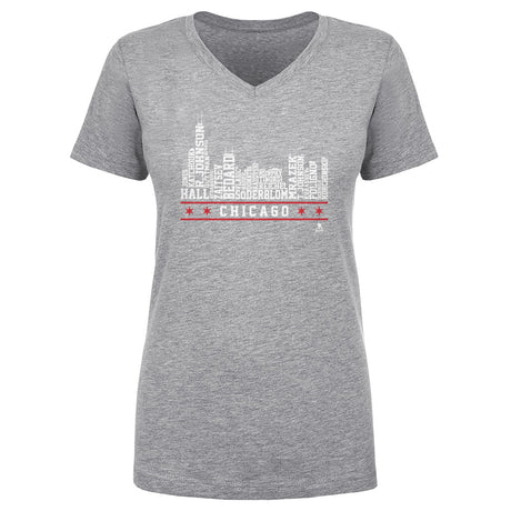 Chicago Women's V-Neck T-Shirt | 500 LEVEL