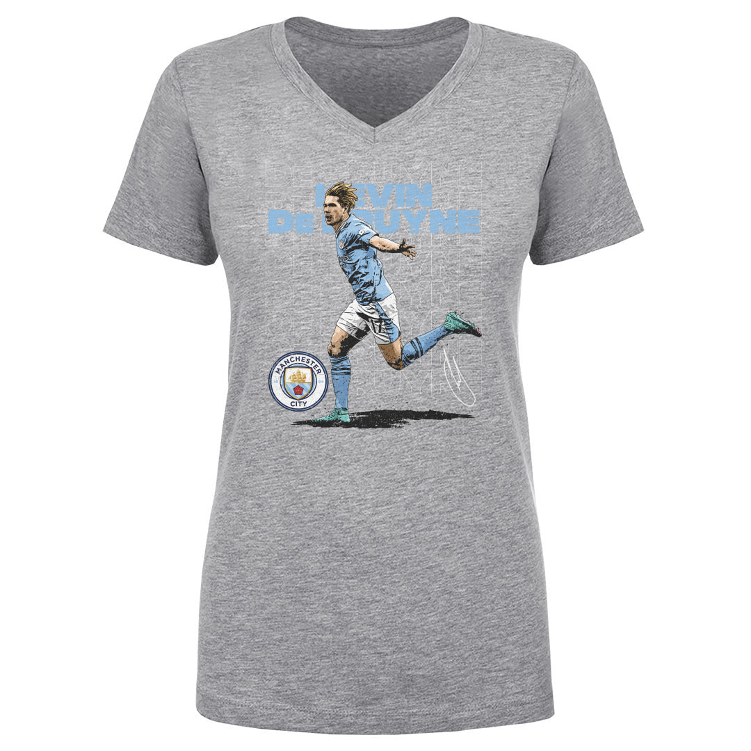 Kevin De Bruyne Women's V-Neck T-Shirt | 500 LEVEL