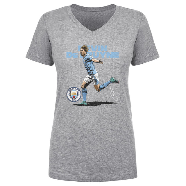 Kevin De Bruyne Women's V-Neck T-Shirt | 500 LEVEL