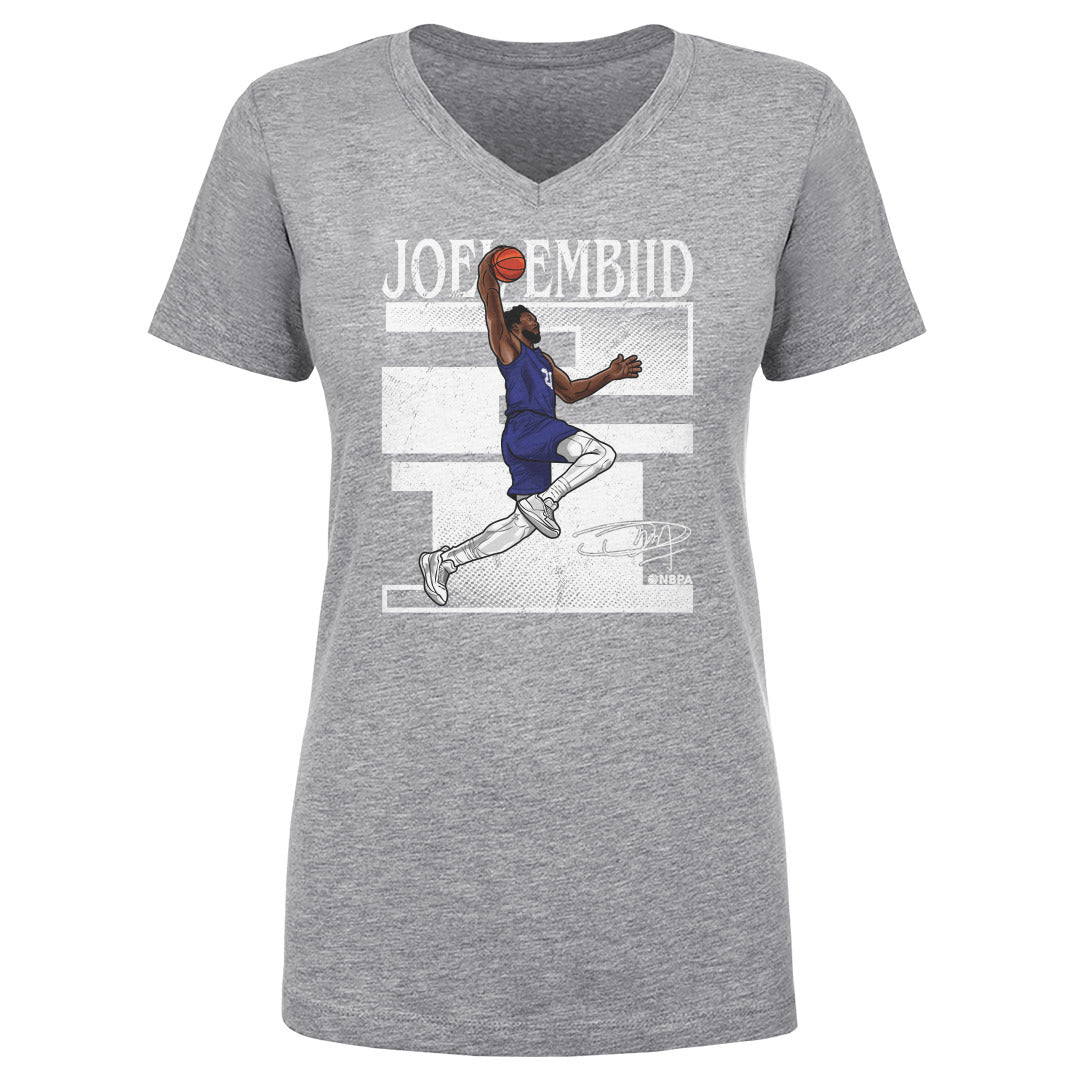 Joel Embiid Women's V-Neck T-Shirt | 500 LEVEL