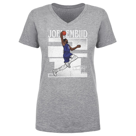 Joel Embiid Women's V-Neck T-Shirt | 500 LEVEL