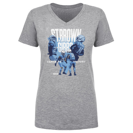 Jahmyr Gibbs Women's V-Neck T-Shirt | 500 LEVEL