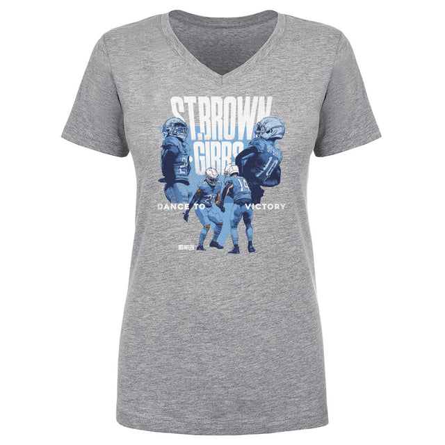 Jahmyr Gibbs Women's V-Neck T-Shirt | 500 LEVEL