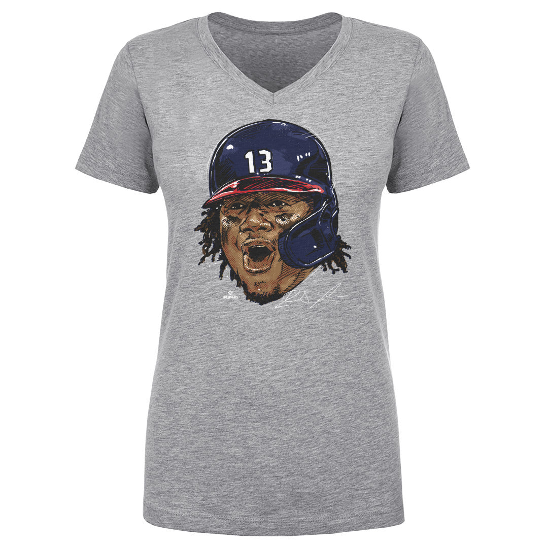 Ronald Acuna Jr. Women's V-Neck T-Shirt | 500 LEVEL
