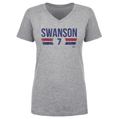 Dansby Swanson Women's V-Neck T-Shirt | 500 LEVEL