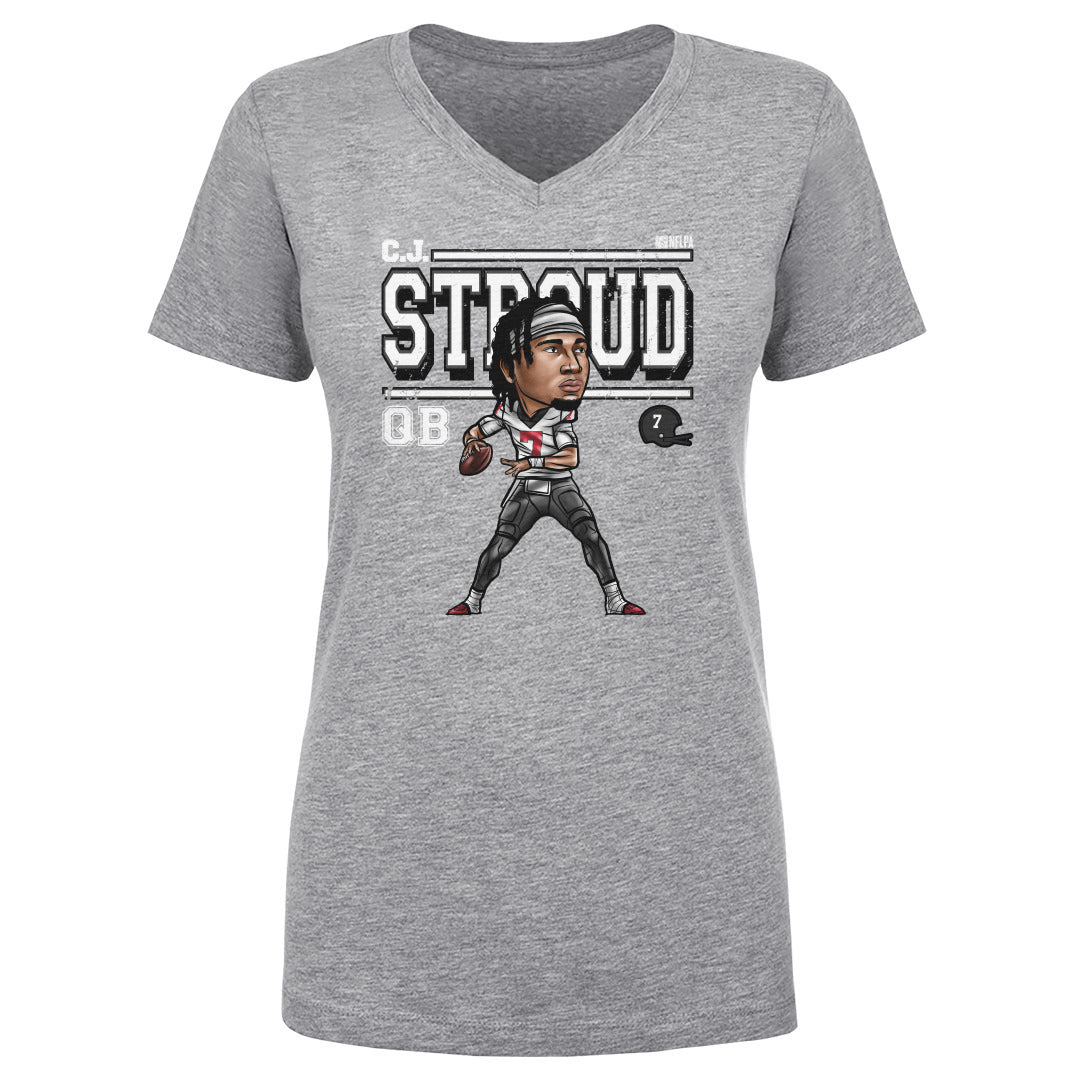 C.J. Stroud Women's V-Neck T-Shirt | 500 LEVEL