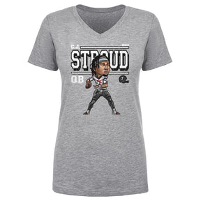 C.J. Stroud Women's V-Neck T-Shirt | 500 LEVEL