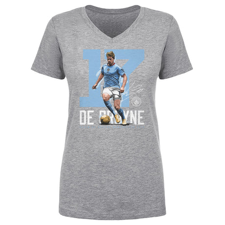 Kevin De Bruyne Women's V-Neck T-Shirt | 500 LEVEL