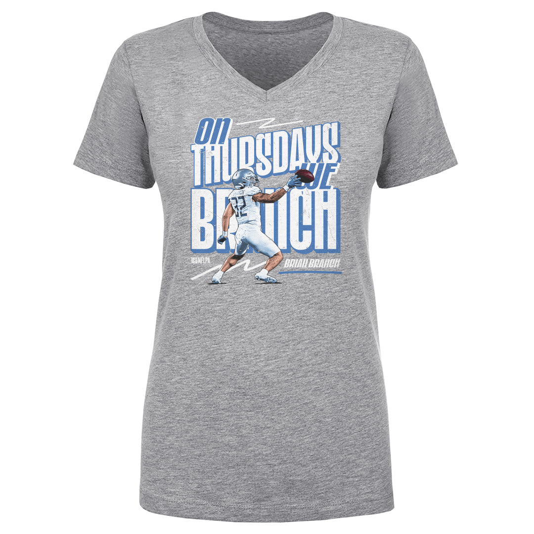 Brian Branch Women's V-Neck T-Shirt | 500 LEVEL