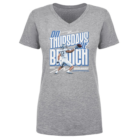 Brian Branch Women's V-Neck T-Shirt | 500 LEVEL