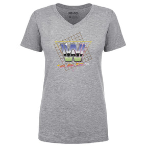WWE Women's V-Neck T-Shirt | 500 LEVEL