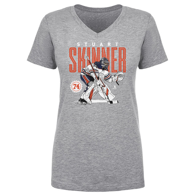 Stuart Skinner Women's V-Neck T-Shirt | 500 LEVEL