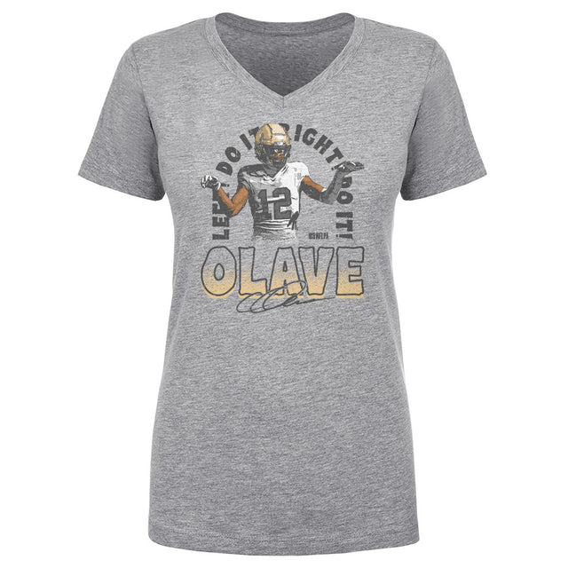 Chris Olave Women's V-Neck T-Shirt | 500 LEVEL