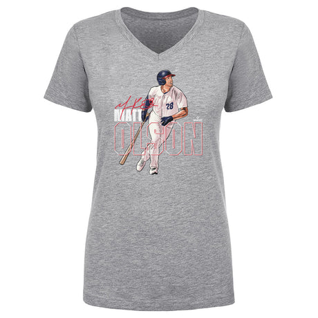 Matt Olson Women's V-Neck T-Shirt | 500 LEVEL