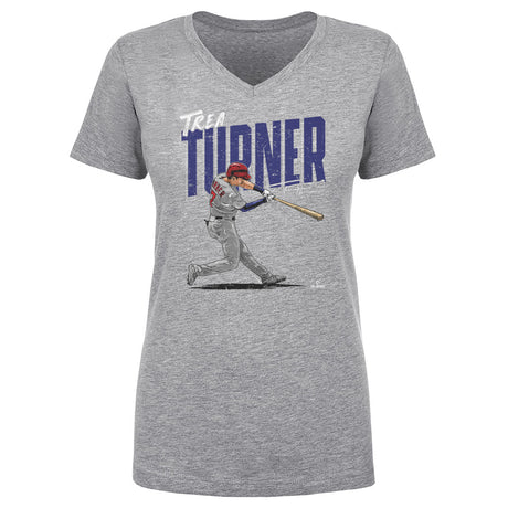 Trea Turner Women's V-Neck T-Shirt | 500 LEVEL
