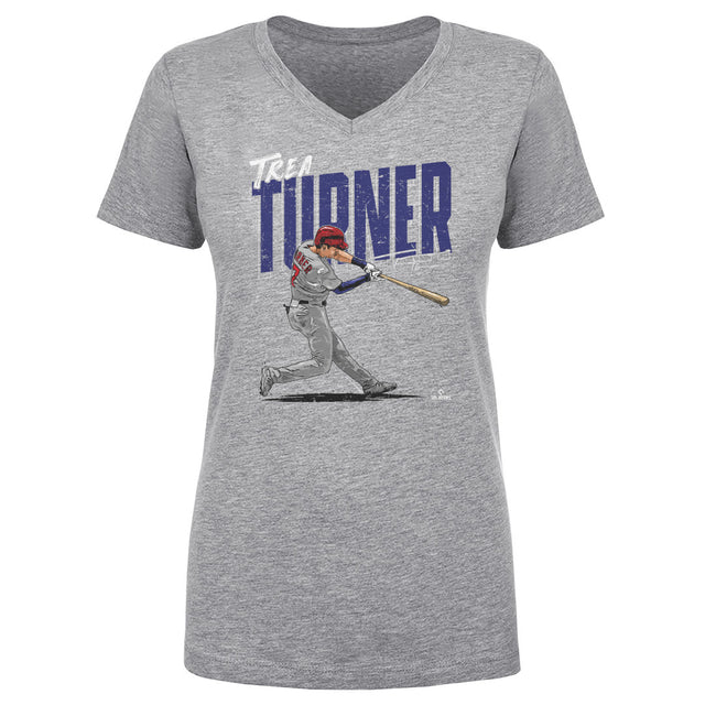Trea Turner Women's V-Neck T-Shirt | 500 LEVEL