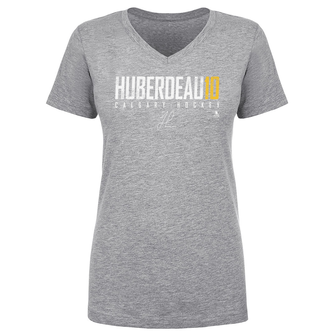 Jonathan Huberdeau Women's V-Neck T-Shirt | 500 LEVEL