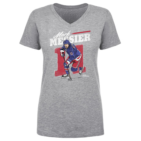 Mark Messier Women's V-Neck T-Shirt | 500 LEVEL