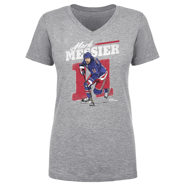Mark Messier Women's V-Neck T-Shirt | 500 LEVEL