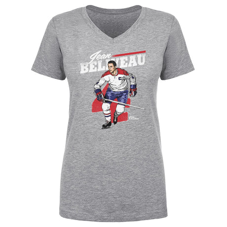 Jean Beliveau Women's V-Neck T-Shirt | 500 LEVEL