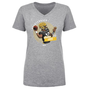 Jordan Love Women's V-Neck T-Shirt | 500 LEVEL