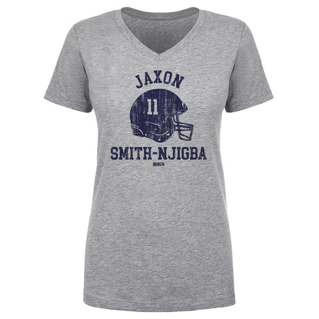 Jaxon Smith-Njigba Women's V-Neck T-Shirt | 500 LEVEL
