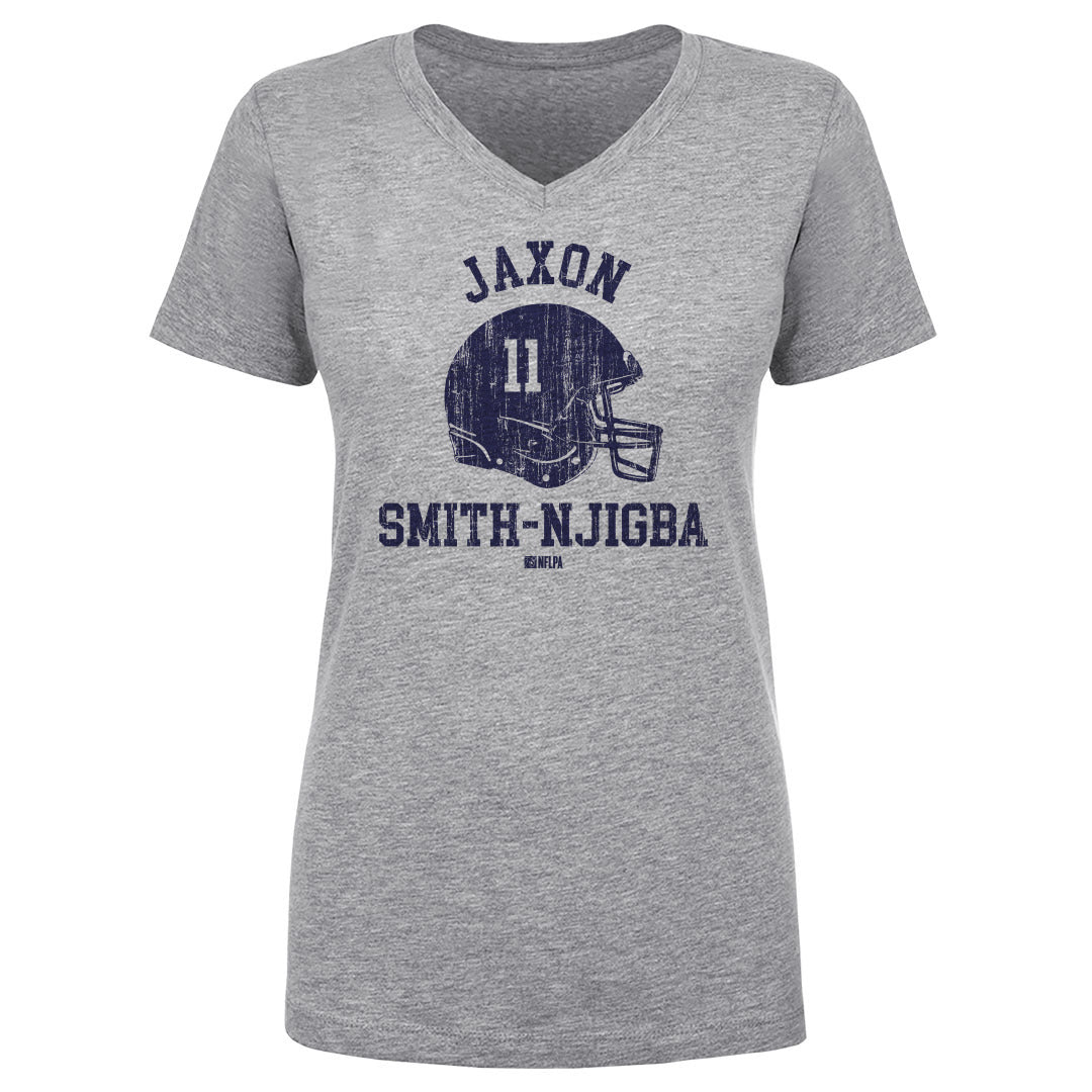 Jaxon Smith-Njigba Women&#39;s V-Neck T-Shirt | 500 LEVEL