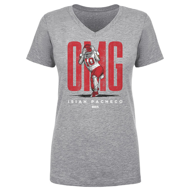 Isiah Pacheco Women's V-Neck T-Shirt | 500 LEVEL