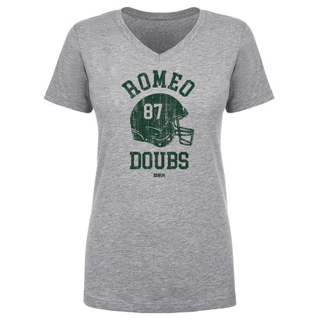 Romeo Doubs Women's V-Neck T-Shirt | 500 LEVEL