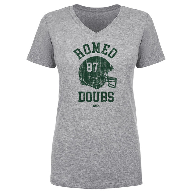 Romeo Doubs Women's V-Neck T-Shirt | 500 LEVEL