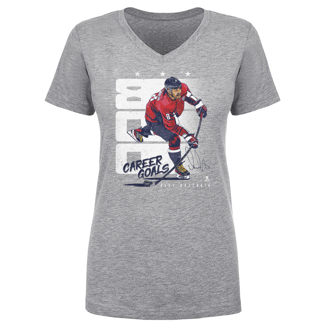 Alex Ovechkin Women's V-Neck T-Shirt | 500 LEVEL