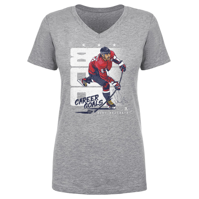 Alex Ovechkin Women's V-Neck T-Shirt | 500 LEVEL
