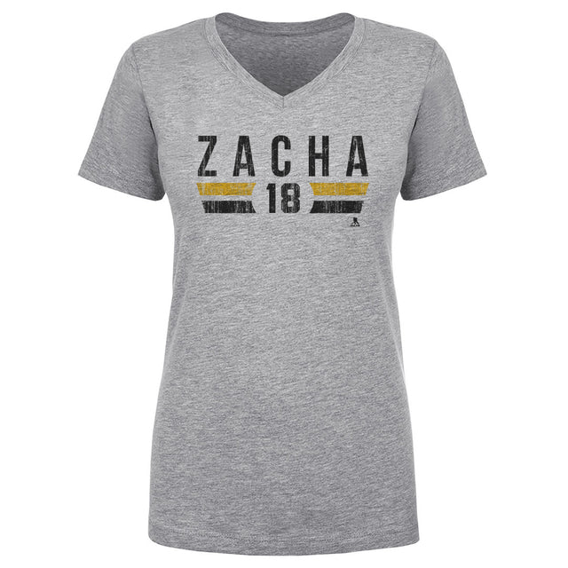 Pavel Zacha Women's V-Neck T-Shirt | 500 LEVEL
