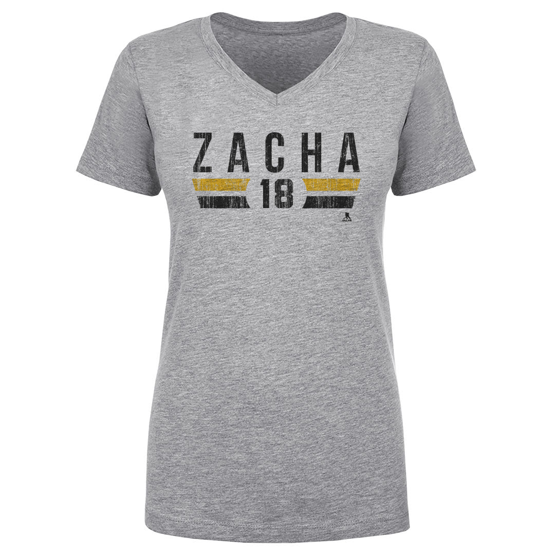 Pavel Zacha Women&#39;s V-Neck T-Shirt | 500 LEVEL