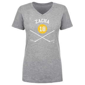 Pavel Zacha Women's V-Neck T-Shirt | 500 LEVEL