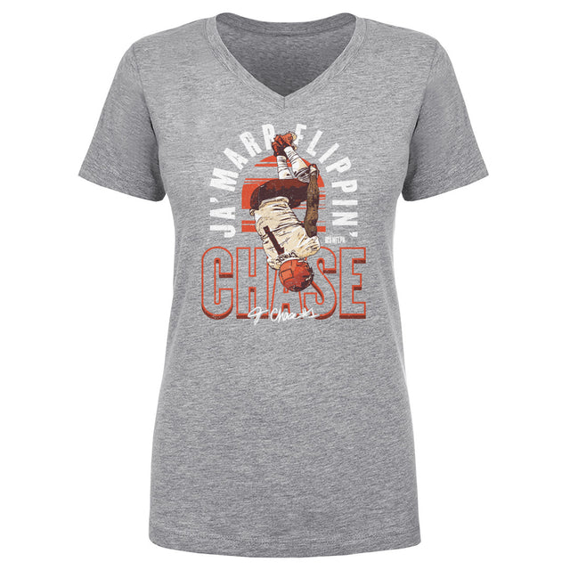 Ja'Marr Chase Women's V-Neck T-Shirt | 500 LEVEL