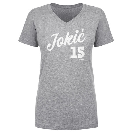 Nikola Jokic Women's V-Neck T-Shirt | 500 LEVEL