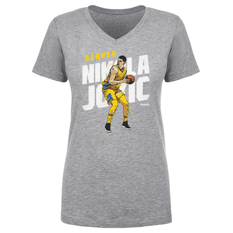 Nikola Jokic Women's V-Neck T-Shirt | 500 LEVEL