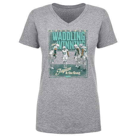 Jaylen Waddle Women's V-Neck T-Shirt | 500 LEVEL