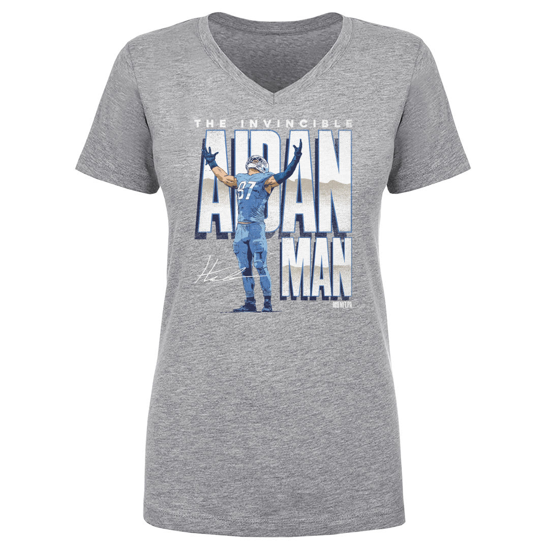 Aidan Hutchinson Women&#39;s V-Neck T-Shirt | 500 LEVEL