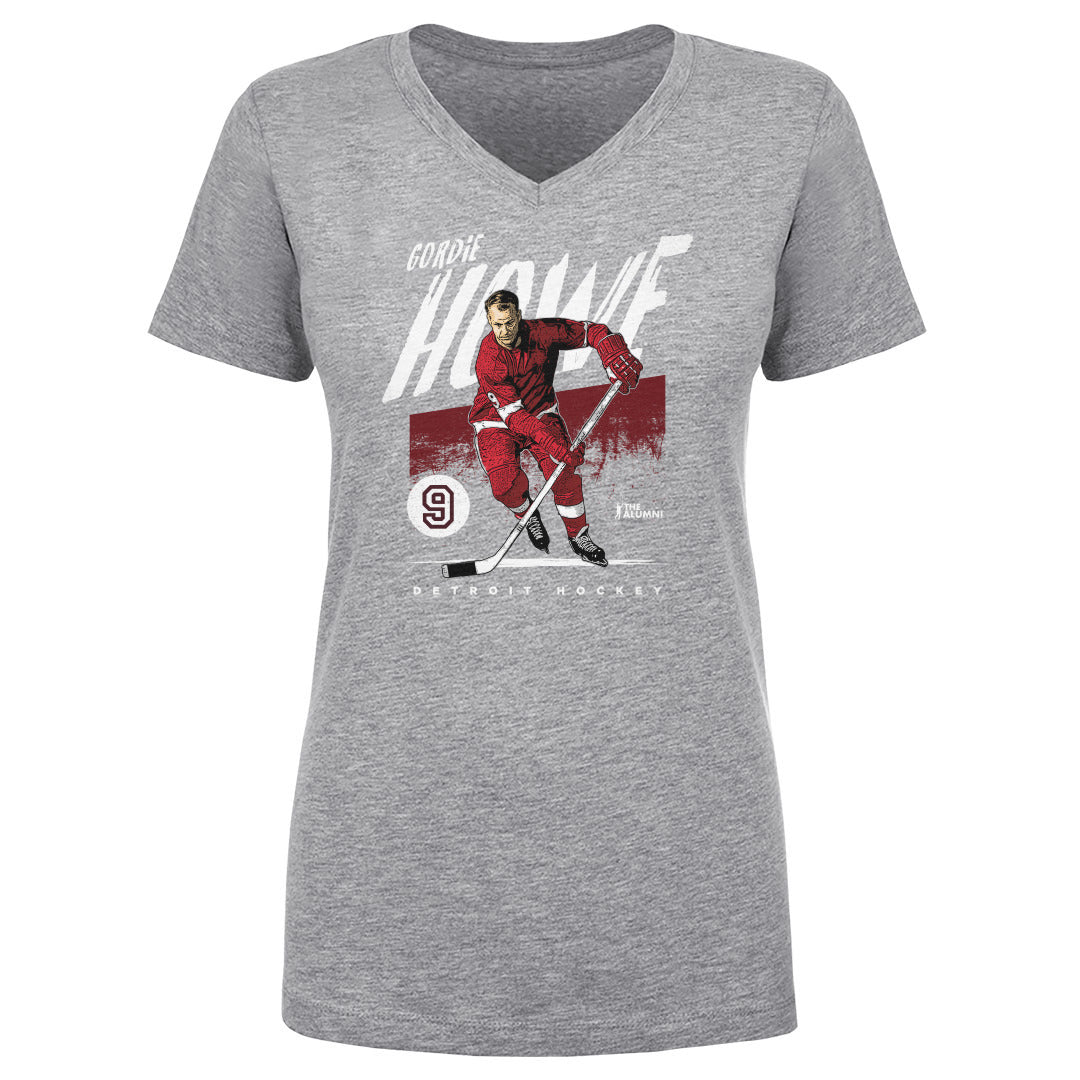Gordie Howe Women's V-Neck T-Shirt | 500 LEVEL