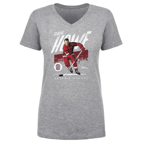 Gordie Howe Women's V-Neck T-Shirt | 500 LEVEL