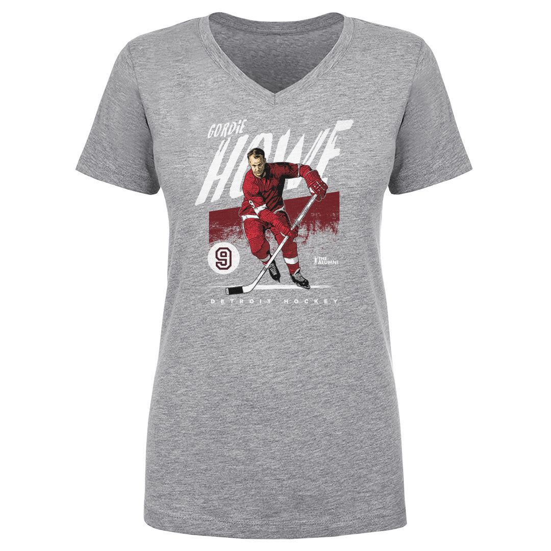 Gordie Howe Women&#39;s V-Neck T-Shirt | 500 LEVEL