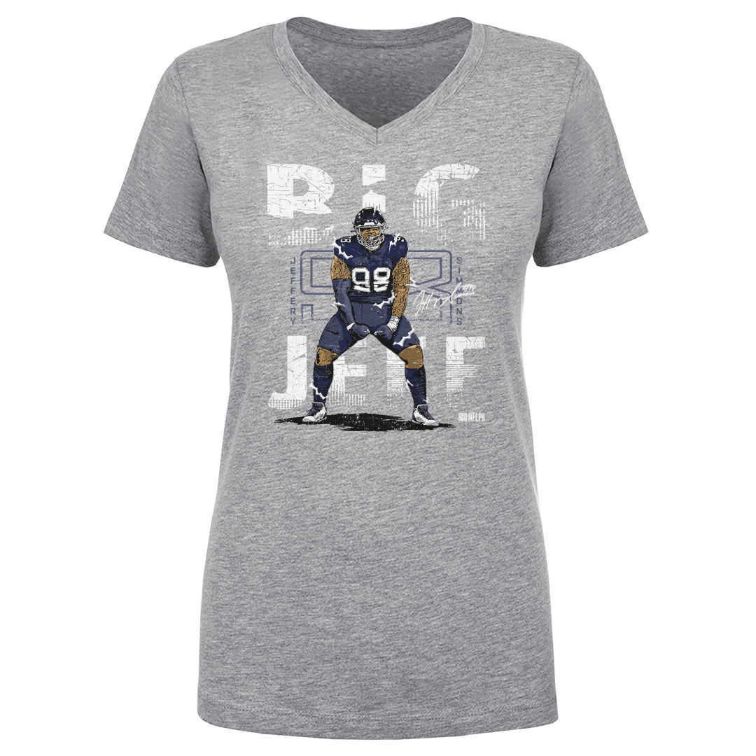 Jeffery Simmons Women's V-Neck T-Shirt | 500 LEVEL