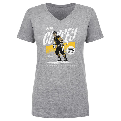 Paul Coffey Women's V-Neck T-Shirt | 500 LEVEL