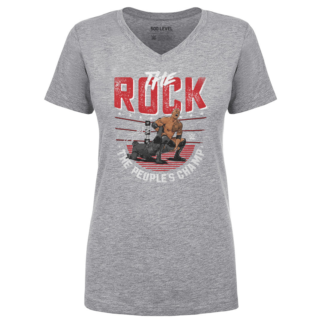 The Rock Women's V-Neck T-Shirt | 500 LEVEL