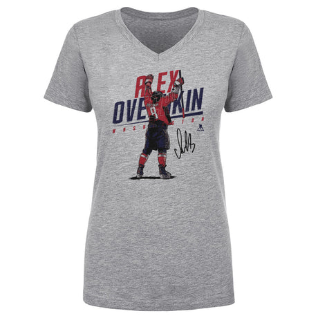 Alex Ovechkin Women's V-Neck T-Shirt | 500 LEVEL