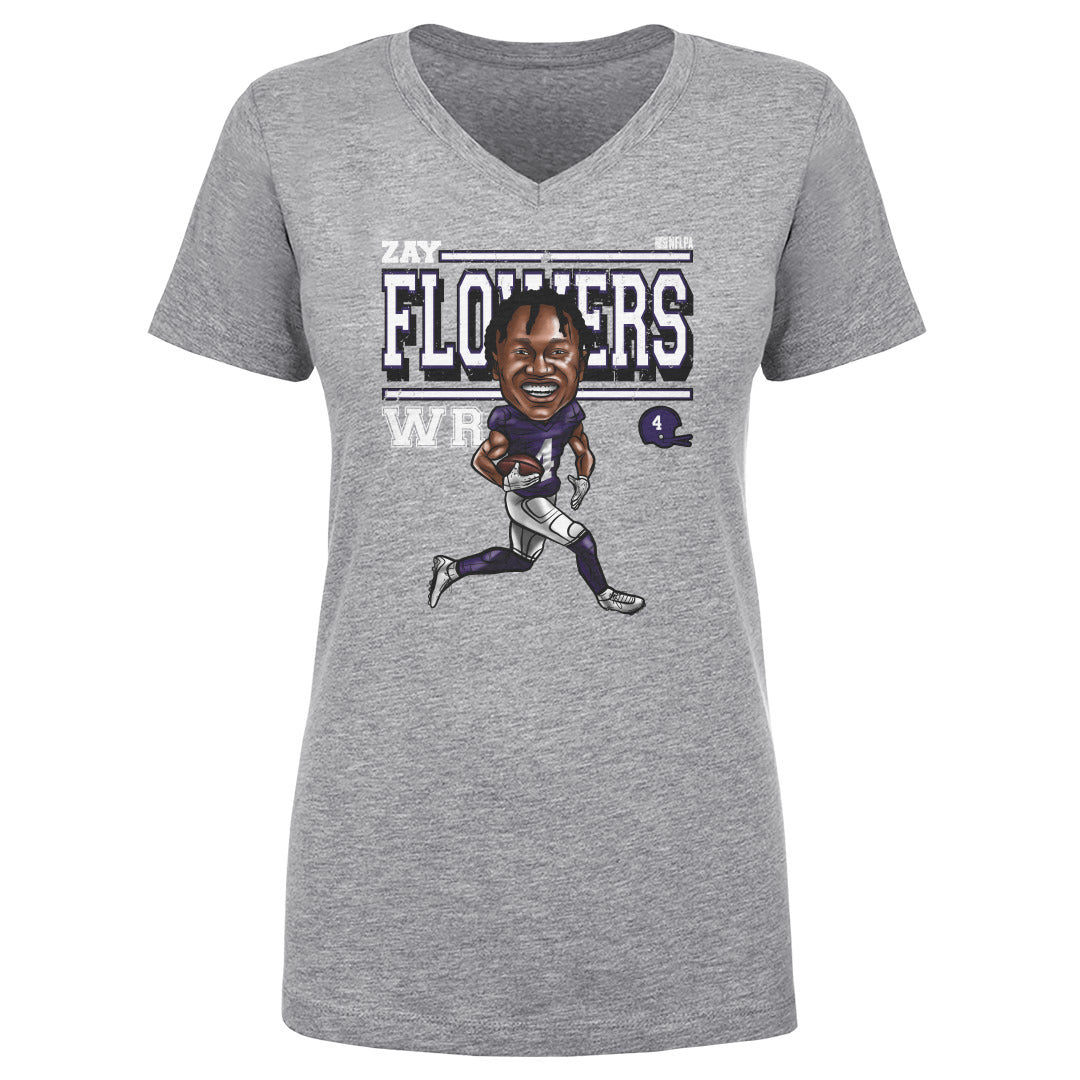 Zay Flowers Women's V-Neck T-Shirt | 500 LEVEL