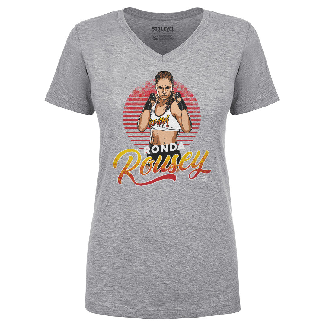Ronda Rousey Women's V-Neck T-Shirt | 500 LEVEL
